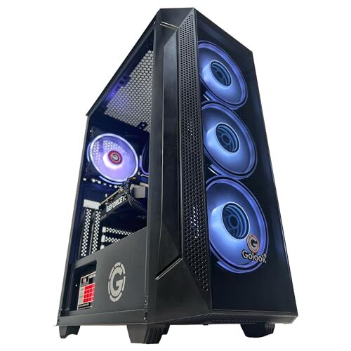 Golook • PC Desktop Gaming RGB • AMD Ryzen 5 5600X • Scheda Video Dedicata Nvidia RTX3060 12GB DDR6 • 16GB DDR4 3200MHZ • 480GB SSD M.2 NVME • WiFi • W11 Pro X64 • Computer Fisso