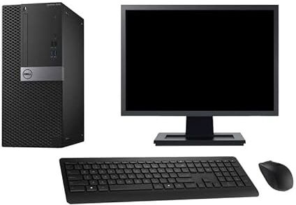 Dell PC Tower 3040, schermo 22", G4400, RAM 8 GB, disco rigido 500 GB, HDMI, Windows 10, WiFi (rigenerato)