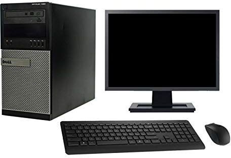 Dell PC Tower 7020 Schermo 22pollici Intel G3220 RAM 8Go SSD 240Go Windows 10 WiFi (Ricondizionato)