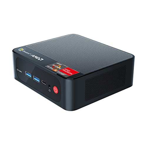 Beelink SER5 Pro Mini PC, AMD Ryzen 7 5700U (fino a 4,3GHz) 8C/16T, Mini Computer 16GB DDR4 RAM 500GB NVMe SSD, Mini Computer Desktop 4K 60Hz Triplo Schermo HDMI&DP&USB-C WiFi6 BT5.2 W11