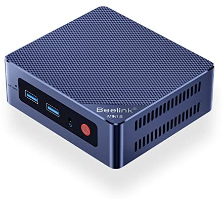 Beelink MINI S12 Mini PC, processore Intel 12th N95 (4C/4T, fino a 2,9Ghz), 8G DDR4 256G PCIe SSD Mini Computer W11 Pro, LAN 1000M/Dual HDMI/WiFi 5/BT4.2 per casa/ufficio