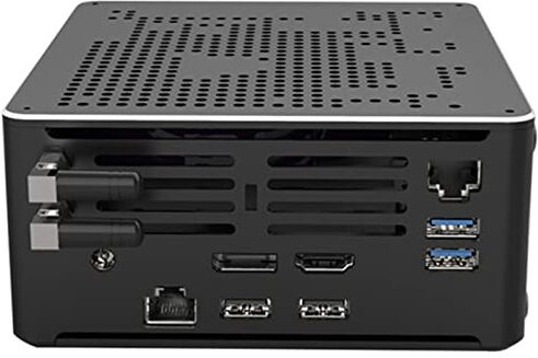 KingnovyPC 10th Gen 4K Mini PC Intel i9 10880H Windows 11 Pro, No DDR4 No Pcle NVMe, 6*USB, DP, HDMI, Type-C, 2* RJ45 Lan, Gaming Desk Computer Home Office, Wifi 6 BT 5.2