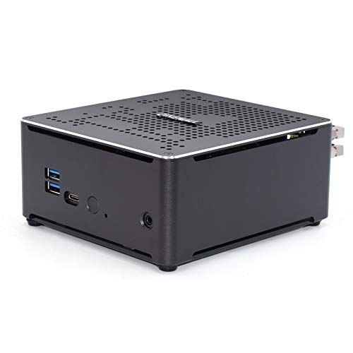 qikemall Mini PC Windows 11 Core i7 10750H, Mini Computer 8GB DDR4 RAM 128GB SSD Micro Computer Doppia LAN HDMI 2.0,DP,USB 3.1 Type C,WiFi 6 BT5.0