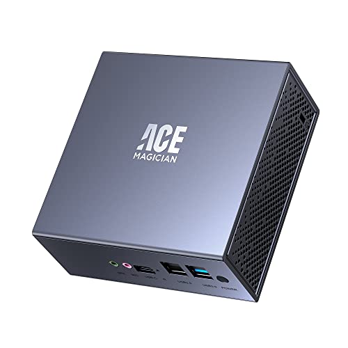 ACEMAGICIAN Mini PC W-11 Pro,Ιntel Alder Lake-Ν95 (Fino 3.4 GHz) 16GB DDR4 512GB M.2 SSD,Mini Desktop Computer Supporta Dual RJ45 Gigabit Ethernet/4K Dual Display,Business PC