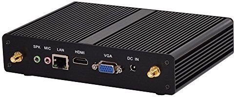 Partaker Fanless Mini PC,Desktop Computer,Kodi Box,with Intel Core i3 4020Y,(Black), B6,4G RAM 64G SSD,Windows 10 Pro/Linux Ubuntu