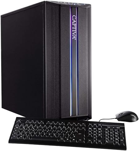 Captiva ® R69-351 High End Gaming   AMD Ryzen 5 5500   Nvidia GeForce® RTX 3060 12 GB 12   32 GB RAM DDR4   SSD 500 GB M.2   AMD® A520   con Windows   Business Desktop Computer, Computer Gamer