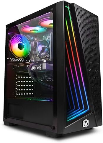 Vibox II-55 PC Gamer Six Core Intel i5 10400F Processore 4.3GHz Nvidia GT 1030 2Go 16Go RAM 1To NVMe M.2 SSD Windows 11 WiFi