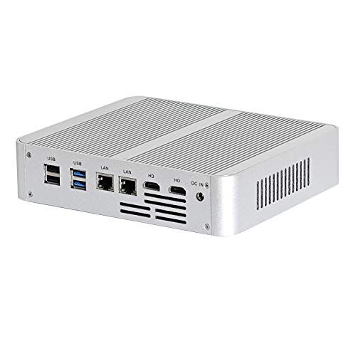 HUNSN 4K Mini PC, Small Computer, Server, HTPC, Intel Core I5 1035G1 1035G4, Windows 11 or Linux Ubuntu, BM26, WiFi, BT, 2 x HDMI, 2 x LAN, Optical, 4G Support, 32G RAM DDR4, 512G SSD, 1TB HDD