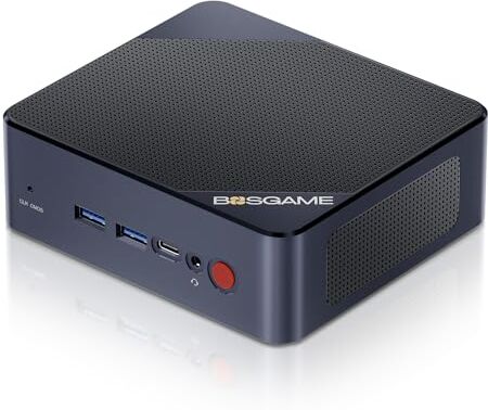 BOSGAME B100 Mini PC Intel 12th Gen Alder Lake- N100 (fino a 3,4 GHz) Desktop PC, 16 GB DDR4 RAM 512 GB SSD, Mini computer supporta 4K Triple Display/ USB3.2/ WiFi 6/ BT5.2/2.5Gbps