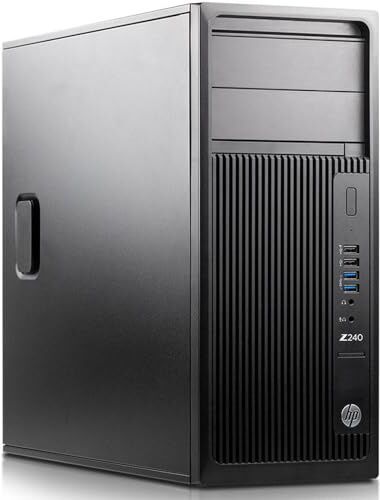 HP Workstation Z240 Tower PC Fisso Computer Intel i7-6700 Ram 16GB DDR4 SSD 480GB Nvidia Quadro K4200 4Gb GDDR5 Windows 10 + Office (Ricondizionato)