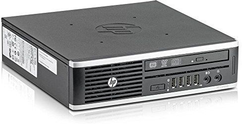 HP 66423 Elite 8300 Computer desktop, Intel Core i5-3470S 2,90 GHz, 320GB HDD, 4GB RAM, Intel HD Graphics 2500, DVD-Multi, Win 10 Pro, Nero (Ricondizionato) )