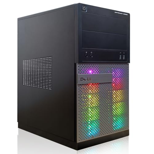 Dell Computer desktop RGB Gaming PC Intel Quad Core I7 fino a 3.9GHz, GeForce GTX 1660 Super 6GB GDDR6, 16GB, 256GB SSD + 3TB HDD, 600M WiFi, Bluetooth 5.0, W10P64 (rinnovato)