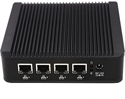 Partaker Firewall Micro Appliance, Mini PC, OPNsense with Intel Celeron J4125 Quad Core,4 Intel i225-V 2.5G LAN,1*VGA, 1*HDMI, 1*Com (Support Console), Fanless,8GB RAM,128GB mSATA SSD