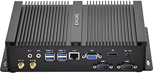 KINGDEL Kingde Computadora de escritorio W-11 Pro, CPU Intel i3, 8 GB di RAM, SSD da 256 GB, Intel® HD Graphics 5500: 2560x1600 @ 60Hz, 2xCOM RS232, 4 x USB 3.0, HDD, VGA, Wi-Fi