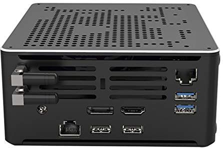 KINGDEL Mini PC Inter 6 core i7 CPU di 10a generazione Computer desktop 4K fino a 5 GHz, RAM DDR4 da 32 GB, SSD M.2 da 512 GB + HDD da 2 TB, 1xHD e porta 1xDP 1xTipo-c 4xUSB 3.0, W-11 Pro