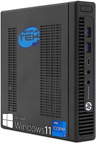 HP Mini PC EliteDesk 800 G2 USDT Core i7 4 GHz Windows 11 Pro   64 GB RAM SSD M2 240 + 2 TB   USB Type-C DisplayPort Smartworking (Ricondizionato)