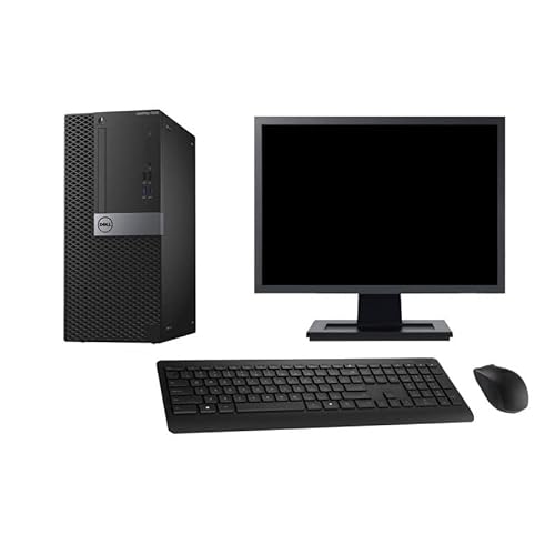Dell PC Tower 7050 Schermo 22" Intel G4400 RAM 16 GB SSD 120 GB HDMI Windows 10 WiFi (rigenerato)