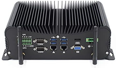 WEIDIAN Mini computer DDR4 Core i7 10510U 64 GB RAM, 1 TB SSD, 2 TB HDD Mini PC Windows 10 HDMI VGA RS485 / 232 COM GPIO Fanless PC Desktop, Gigabit Ethernet, WiFi, USB 3.0