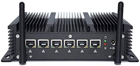 Baieyu Industrial computer intel Celeron 2955U Processor mini pc fanless Desktop computer windows 10pro 4G RAM DDR3+256G SSD,Dual band wifi&Bluetooth 4.2,HDMI,6xRJ45 Lan,2xCom,4K HD