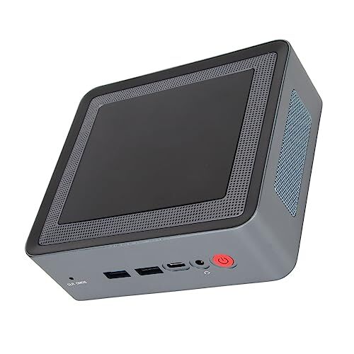 Aeun Mini Computer Desktop, 100-240 V Funziona Senza Intoppi Fino a 4,2 GHz Mini Computer 3 Display per 11 Pro per il Gioco (Spina UE 0G Barebone)