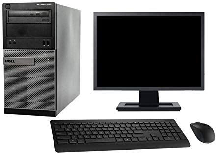 Dell PC Tour 3020 Schermo 22" Intel G3220 RAM 8GB Disco 2TB Windows 10 WiFi (ricondizionato)