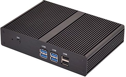 HUNSN Fanless Mini PC, Desktop Computer, HTPC, Kodi Box, Intel Celeron 2955U 2957U, Windows 11 / Linux Ubuntu, BM05, AC WiFi, BT, VGA, HDMI, LAN, 4 x USB3.0, 2 x USB2.0, 4G RAM, 128G SSD