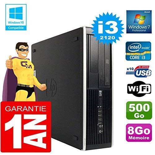 HP PC Compaq 8300 SFF Core I3-2120 Ram 8GB Disco 500GB Masterizzatore DVD WiFi W7 (Ricondizionato)