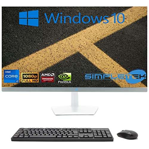 SIMPLETEK PC All in One Display 27" Windows 10   Core i7 12°Gen   16GB RAM DDR4 SSD 480GB   Lavoro, Intrattenimento