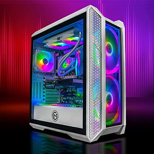 GameMachines Cyclon Snow Edition – RGB Gaming PC – Raffreddamento ad acqua – Intel Core i7 12700F – GeForce RTX 2060 – 1000 GB M.2 SSD – 16 GB RGB DDR4 – WLAN – Windows 11 Pro