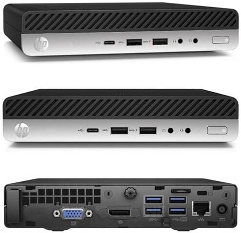 HP 18 cm Silent Mini PC Business Office Multimedia Computer con 3 anni di garanzia! Intel® Pentium® 4400T 2 x 2,90 GHz   8 GB DDR4   256 GB SSD   USB3   Windows 11 Prof. 64 bit   #7297