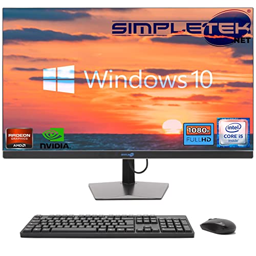 SIMPLETEK PC All in One 27" FHD Core i5 Windows 10 Scheda Video Dedicata Nvidia GTX1650 4GB   16GB RAM SSD 4TB   Potente e Versatile, Lavoro e Intrattenimento