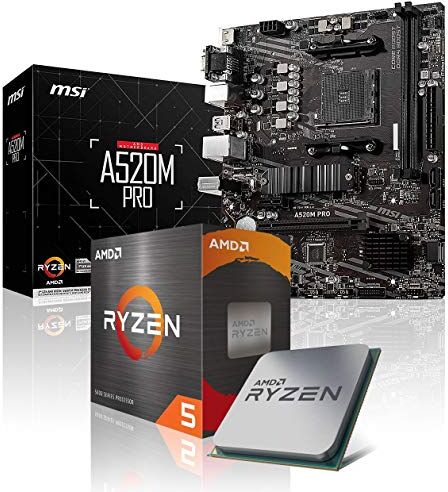 Memory PC Kit di aggiornamento AMD Ryzen 5 4600G 6x 3.7 GHz, 32 GB DDR4, A520M-A Pro, Completamente assemblato e testato