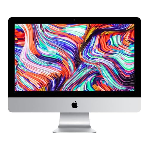 Apple iMac 4k / 21,5 pollici/Intel Core i5 3,0 GHz / 4 core/RAM 16 GB / 1000GB HDD/model iMac18,2/Radeon Pro 555 2GB/ tastiera e mouse originali  compresi (Ricondizionato)