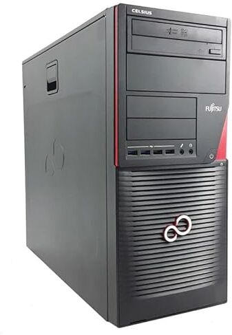 Fujitsu PC Torre Celsius W530 MT Intel i3-4130 RAM 8GB SSD 240GB Windows 10 WiFi (ricondizionato)