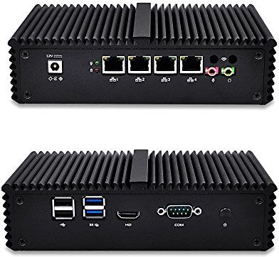 Kettop Mi4200L Firewall Router 24/7/365 Untangle Pfsense Intel i5 4200U up to 2.60 GHz AES-NI, 4 Gigabit NICs w/2GB DDR3+RAM 8GB SSD)