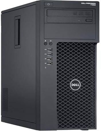 Dell PC Tower Precision T1650 MT Intel i3-3220 RAM 32GB SSD 480GB Windows 10 WiFi (ricondizionato)