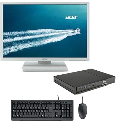 Acer Postazione Completa all-in-One pc Fisso  Veriton N4630G Celeron G1840T   8 GB   SSD 240   Windows 10 PRO   Monitor  22" B226WL   Wi-Fi (Ricondizionato)