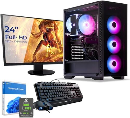 Sedatech Pack PC Gaming Expert • Intel i9-11900KF • RTX4060Ti • 32 Gb RAM • 2Tb SSD M.2 • Windows 11 • Monitor 24