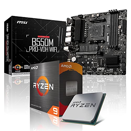 Memory PC Kit di aggiornamento AMD Ryzen 9 5900X 12x 3.7 GHz, 32 GB DDR4, B550M Pro-VDH WIFI, Completamente assemblato e testato