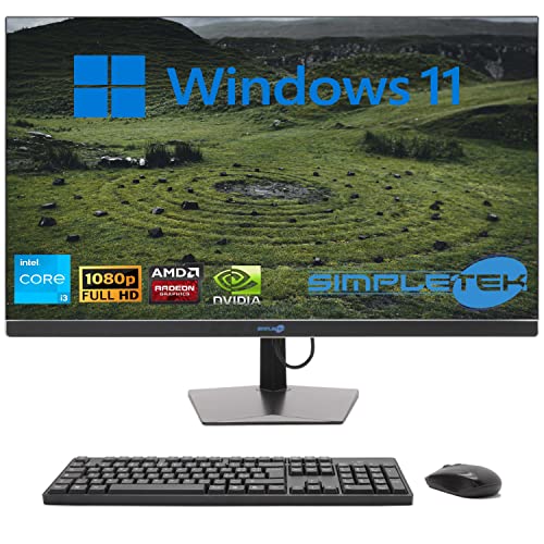 SIMPLETEK PC All in One Display 27" Windows 11   Core i3 12°Gen   16GB RAM DDR4 SSD 480GB   Lavoro, Intrattenimento