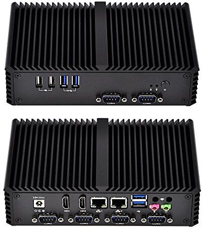 Kettop Industrial Mini Pc Mi4005C6 Intel I3-4005U,1.7 Ghz, 15W 4Gb Ddr3 Ram 32Gb Ssd Wifi, Multiple Serial-Port,Dual Lan,Fanless,Low Power,Linux