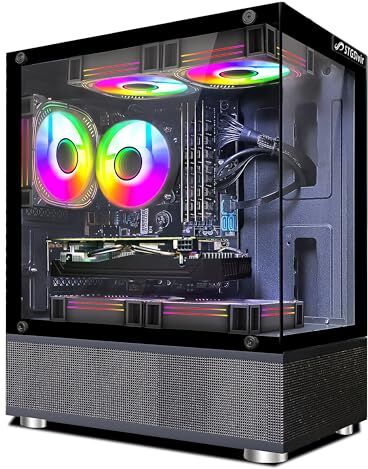 STGsivir PC desktop gioco PC Intel Core i7 fino a 3.9GHz, GeForce GTX 1660 Super 6GB GDDR6, RAM 16GB, SSD 1TB, WiFi 600M, BT 5.0, Ventilatore RGB x 5, W10H64