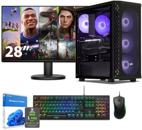 Sedatech Pack PC Gaming Advanced • Intel i9-12900KF • RTX4070 Super • 16 Gb RAM • 1Tb SSD M.2 • Windows 11 • Monitor 28