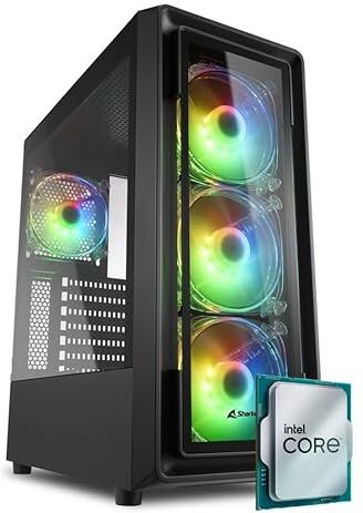 EMCA4 Computer Gaming PC Assemblato Fisso Intel i7 12700f Nvidia RTX 3060 12GB M.2 1TB nvme Ram 16GB DDR4 3200Mhz B760 ARGB Windows 11