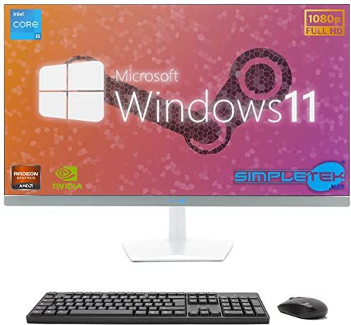 SIMPLETEK All in One i5 10° Gen AiO 27" Windows 11 Pro 64GB RAM SSD 4TB con GPU GTX1660 6GB WiFi6 + BT 5.2 + Webcam   Ideale per Editing/Gaming