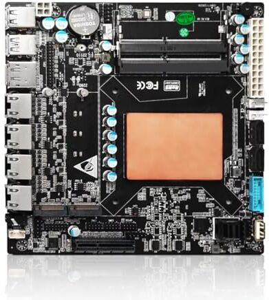 MNBOXCONET NAS Motherboard Core i5 1135G7, UHD Graphics, Mini-ITX NAS Board, DDR5 32GB RAM 1TB SSD 4 x Intel i226V 2.5GbE LAN, Dual M.2 NVMe (PCle3.0x4), 6 x SATA3.0, PCIEx4 Slot, Type-C