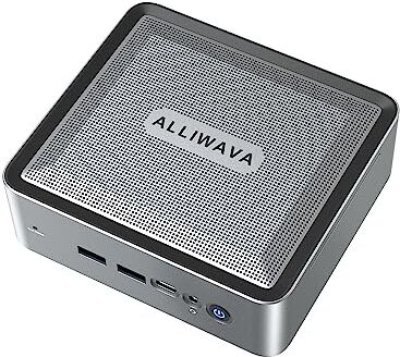 ALLIWAVA Mini PC AMD Ryzen 7 5800U (8C/16T fino a 4,4 GHz) 32 GB DDR4 512 GB NVME SSD Mini Desktop Computer, AMD Radeon Graphics 2000 MHz, Dual HDMI e USB-C 4K Output, WiFi6/BT5.2