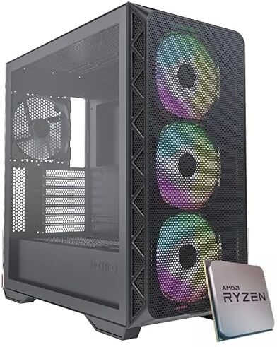 EMCA4 Computer Gaming PC AMD Ryzen 9 7900 Radeon RX 7900 XT 20GB Ram 32GB 6000mhz DDR5 EXPO M.2 1TB nvme Gen4 WINDOWS 11