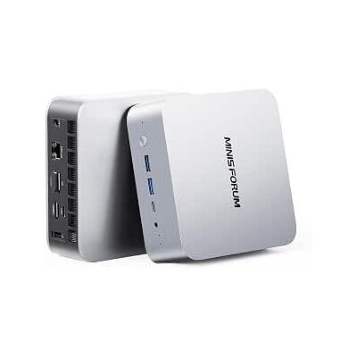 MINISFORUM AI X1-255 Mini PC, processore AMD Ryzen 7 255 8C/16T fino a 4,9 GHz, AMD Radeon 780M, Barebone Senza 2xDDR5/2xPCIe 4.0 SSD, 4K (HDMI, DP, 2x USB4), 2,5G RJ45 LAN, Oculink, WiFi7&BT5.4 MINISFORUM AI X1-255 Mini PC, processore AMD Ryzen 7 255 8C/16T fino a 4,9 GHz, AMD Radeon 780M, Barebone Senza 2xDDR5/2xPCIe 4.0 SSD, 4K (HDMI, DP, 2x USB4), 2,5G RJ45 LAN, Oculink, WiFi7&BT5.4