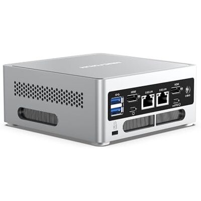 MINISFORUM Mini PC NAB6 Lite, Intel Core i5-12600H, 16 GB DDR4, 500 GB PCIe 4.0 SSD, 12C/16 T, fino a 4,5 GHz, 2 x LAN RJ45 2,5G, WiFi 6, Bluetooth 5.2, 2 x HDMI, 7 x Porte USB MINISFORUM Mini PC NAB6 Lite, Intel Core i5-12600H, 16 GB DDR4, 500 GB PCIe 4.0 SSD, 12C/16 T, fino a 4,5 GHz, 2 x LAN RJ45 2,5G, WiFi 6, Bluetooth 5.2, 2 x HDMI, 7 x Porte USB